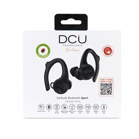 DCU 34152060 - Auriculares Bluetooth CLIP BUDS negros